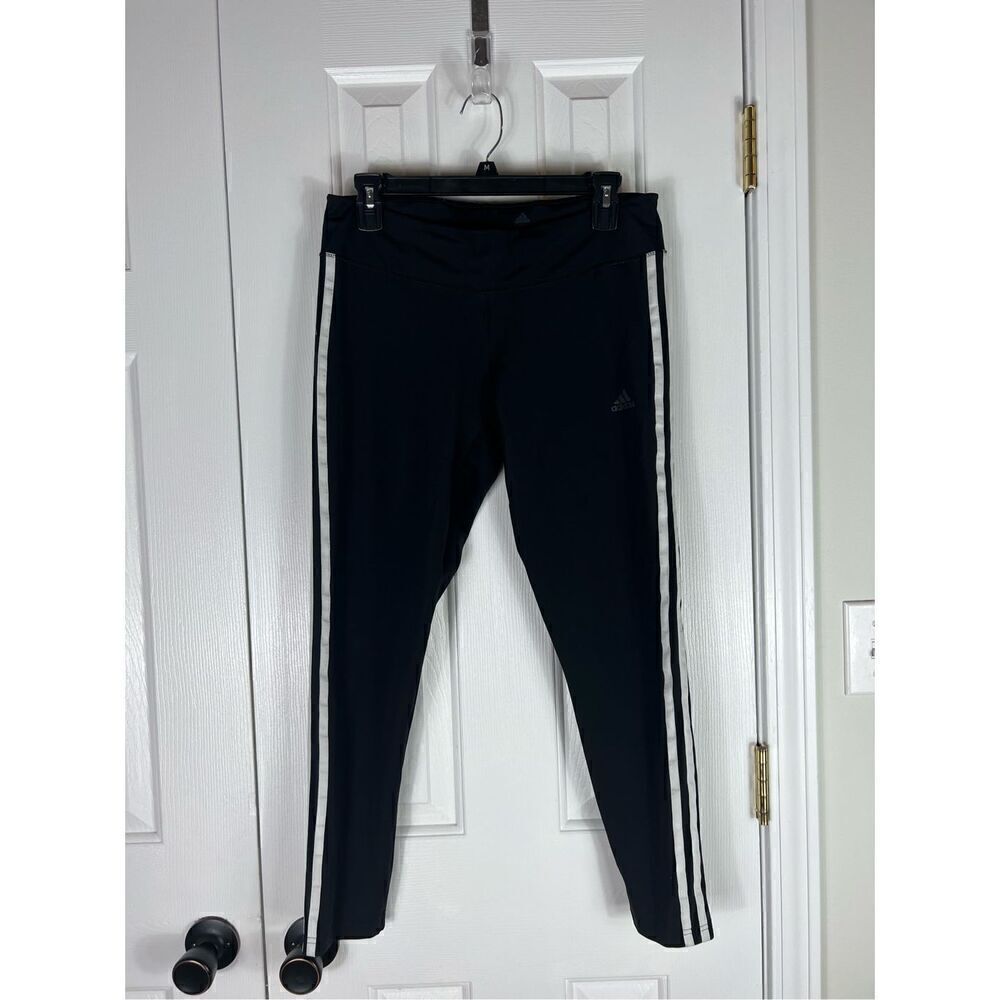 Adidas Womens Climalite Black Leggings Size L